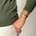 Pull Col Rond Homme Marcel Kaki Mérinos Cachemire - Fabriqué en France | VETYMOD